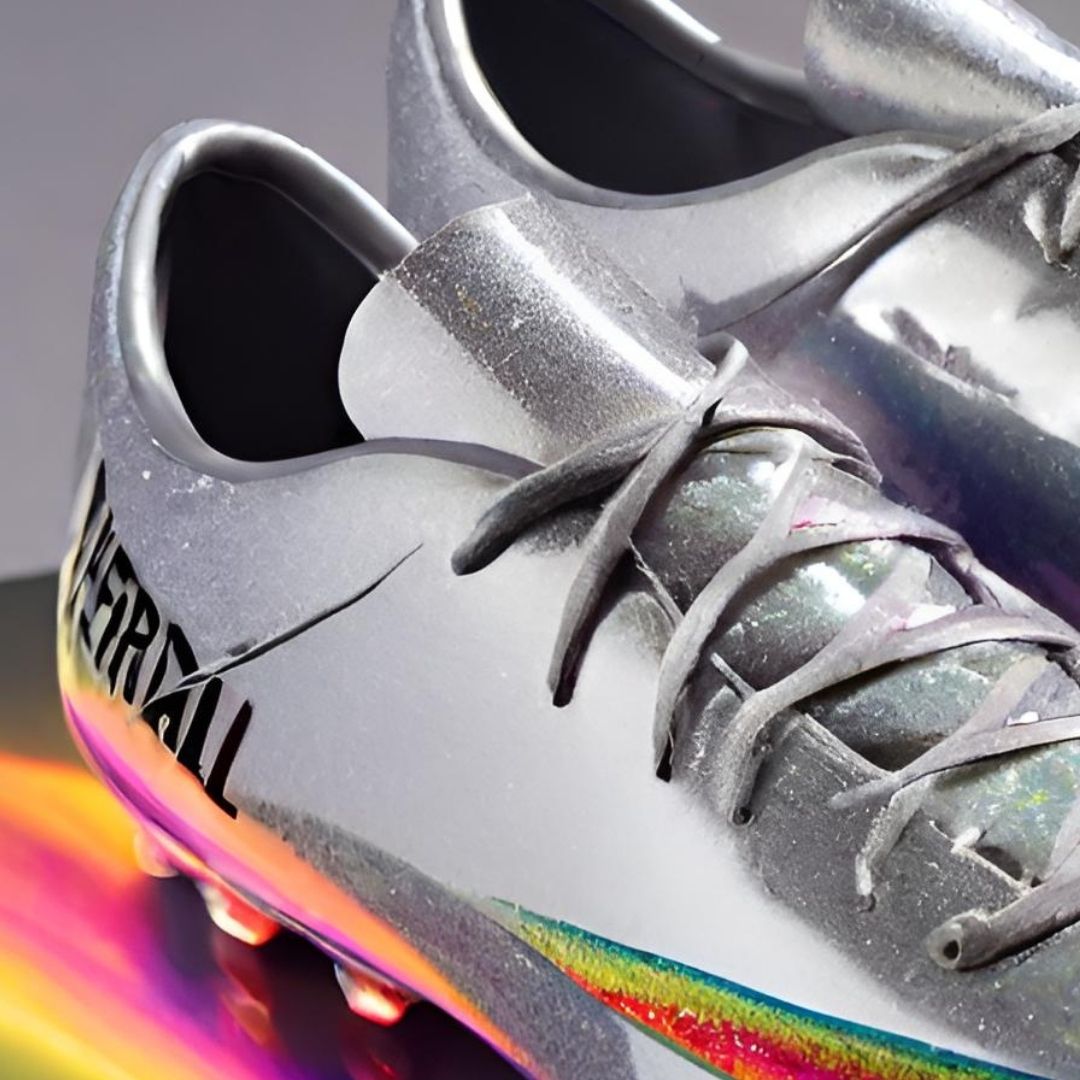 Futuristic Holographic Soccer Cleats, view 2