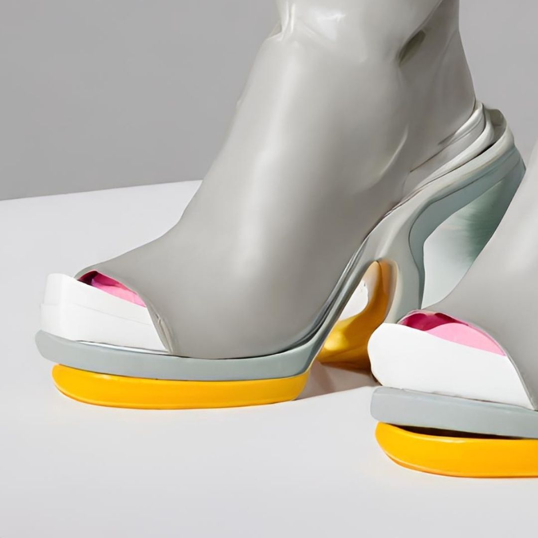 Futuristic Chic High-Heel Boots, view 3